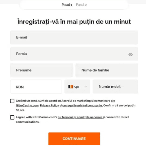 REGISTRO Mega casino